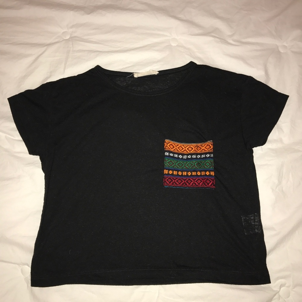 Cropped Pocket Tee